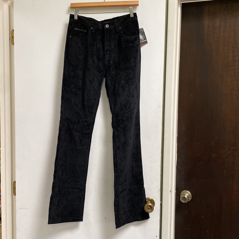 DKNY Jeans, Black Velvet Boot Cut - Size 4 - NWT